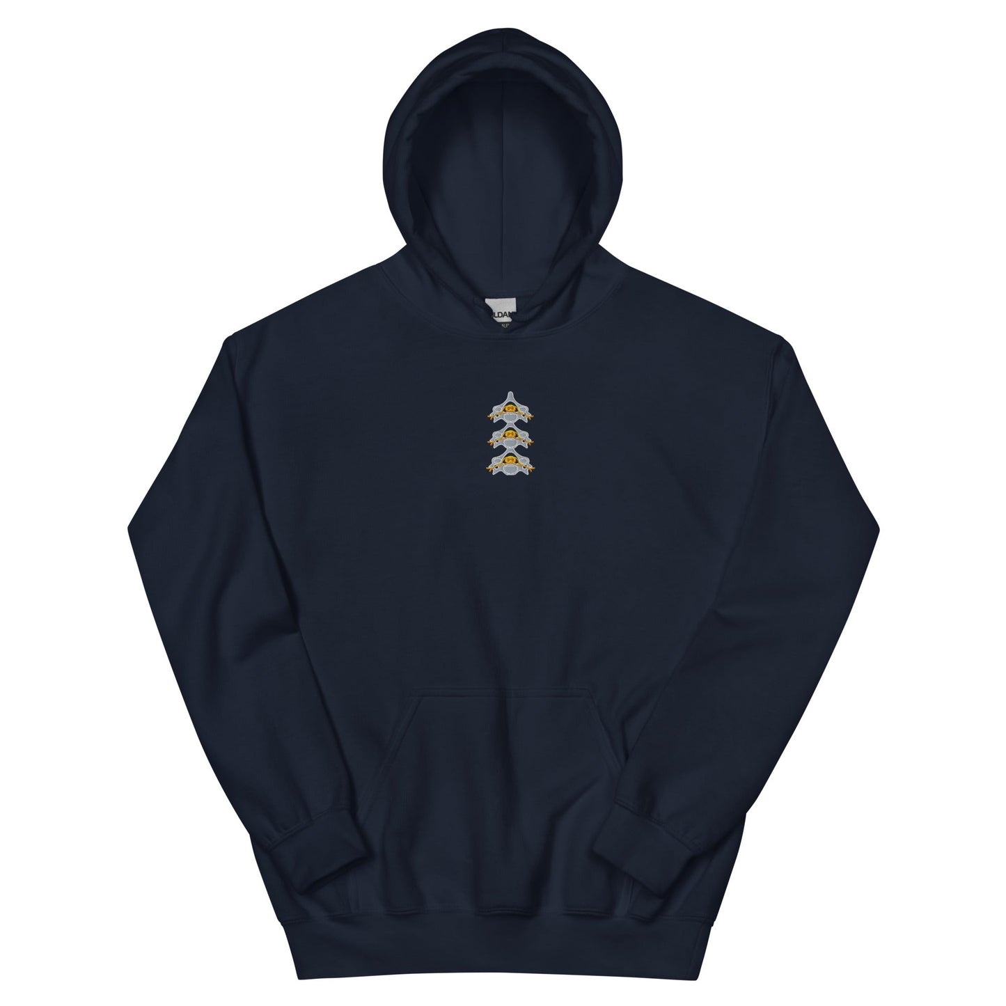 Spine Cross Section Hoodie (Navy)