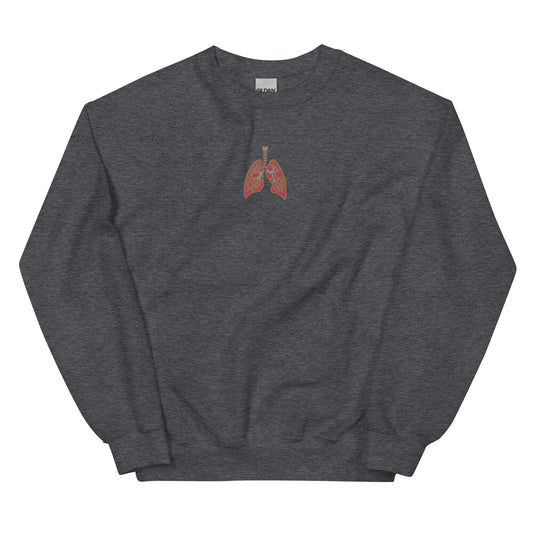 Anatomical Lung Sweatshirt (Heather Gray)