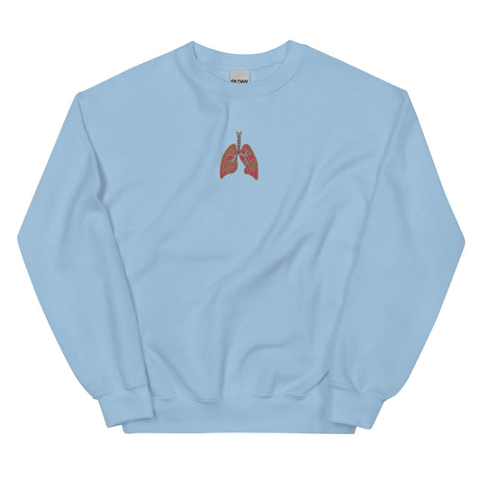 Anatomical Lung Sweatshirt (Light Blue)