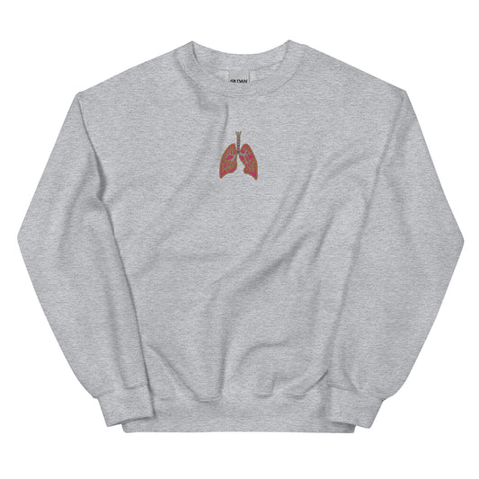 Anatomical Lung Sweatshirt (Gray)