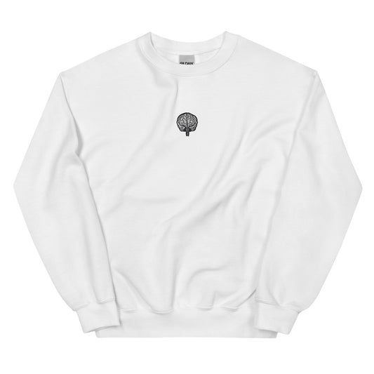 Anatomical Brain Sweatshirt (White)