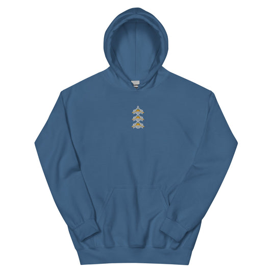 Spine Cross Section Hoodie (Indigo Blue)