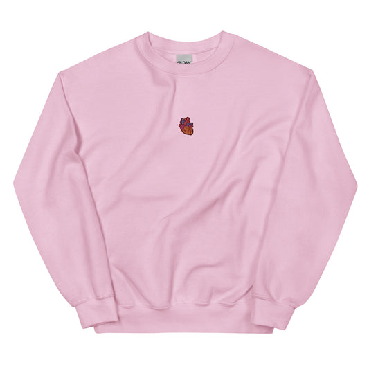 Anatomical Heart Sweatshirt (Light Pink)