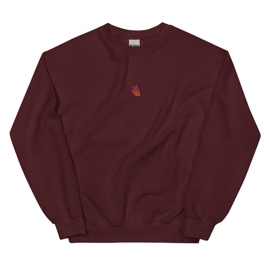 Anatomical Heart Sweatshirt (Maroon)