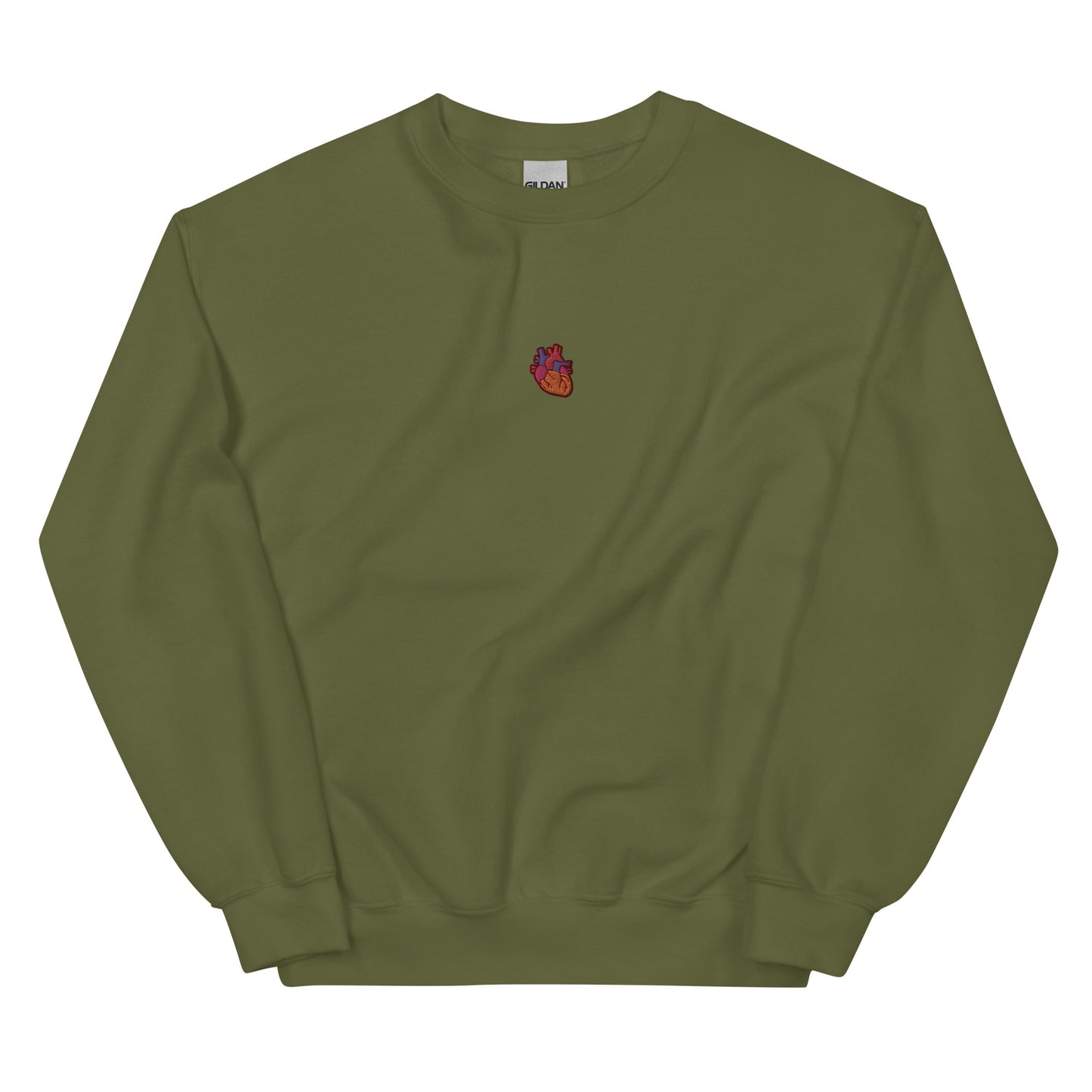 Anatomical Heart Sweatshirt (Military Green)