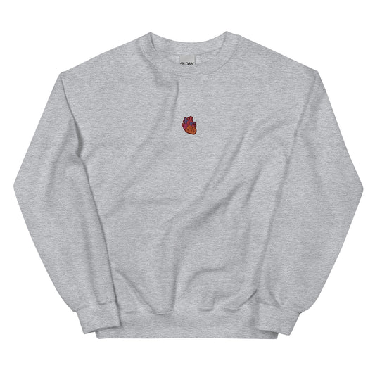 Anatomical Heart Sweatshirt (Light Gray)